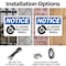 Signmission All Drivers Must Chock Wheels OSHA Notice Sign, Plastic, 14in W x 10in L, 2PK OS-2PACK-NS-P-1014-L-15219 - alternate 7